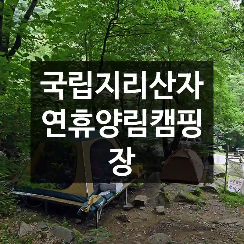국립지리산자연휴양림캠핑장
