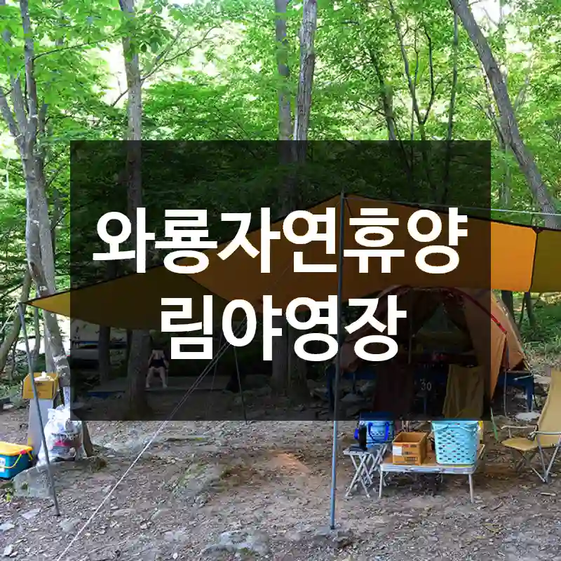 와룡자연휴양림야영장