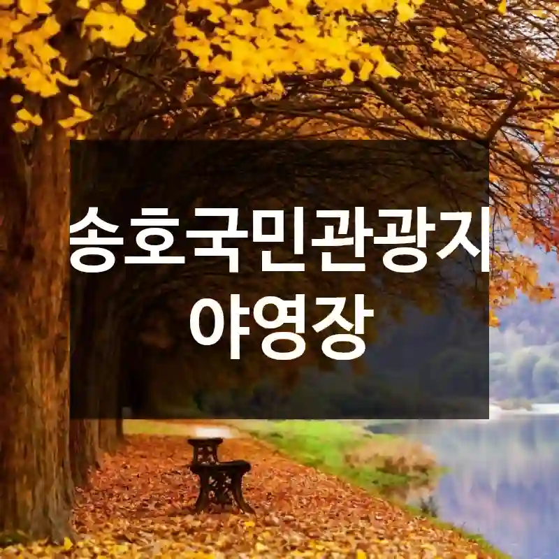 송호국민관광지 야영장