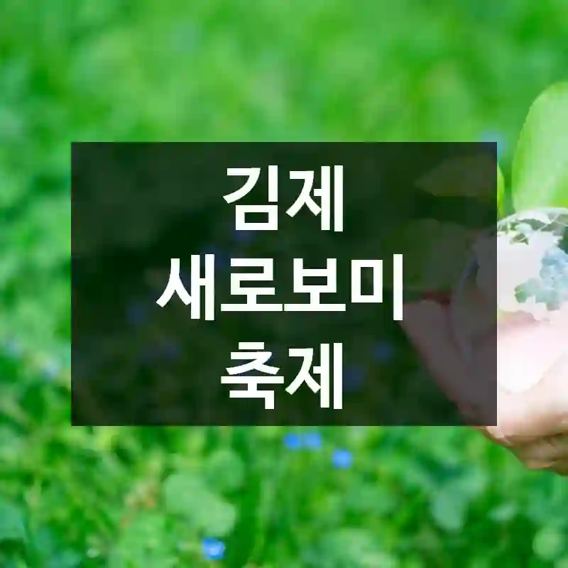 김제 새로보미 축제