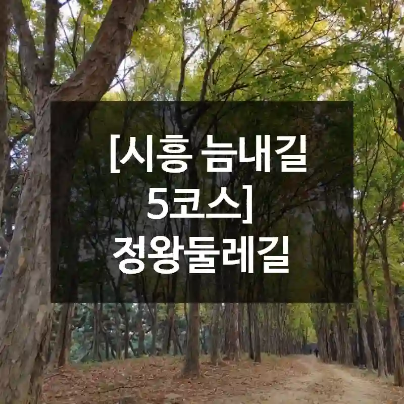 [시흥 늠내길 5코스] 정왕둘레길