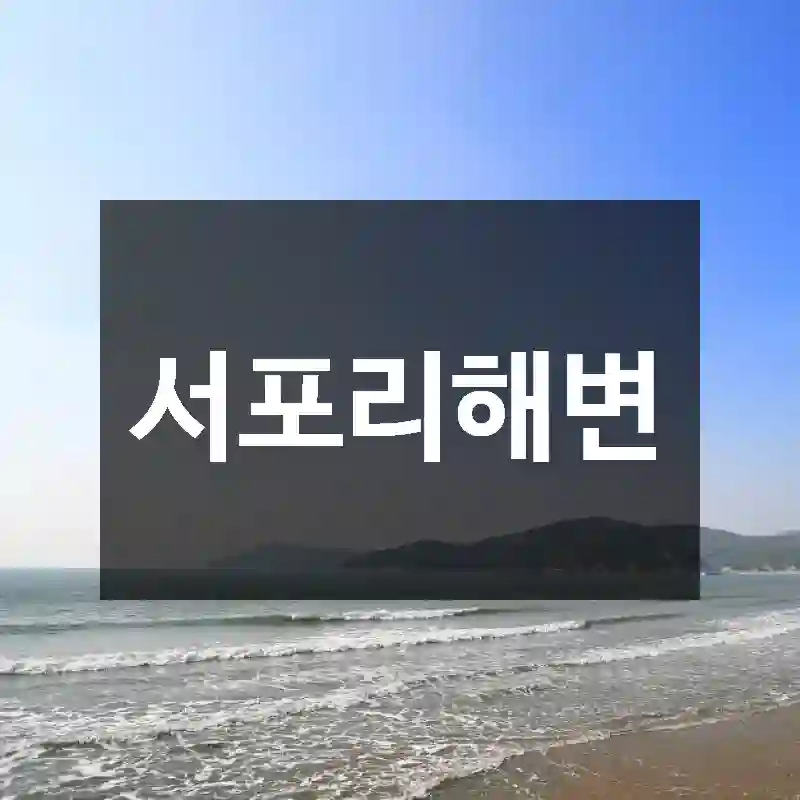 서포리해변