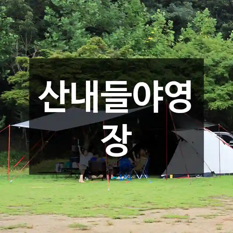 산내들야영장