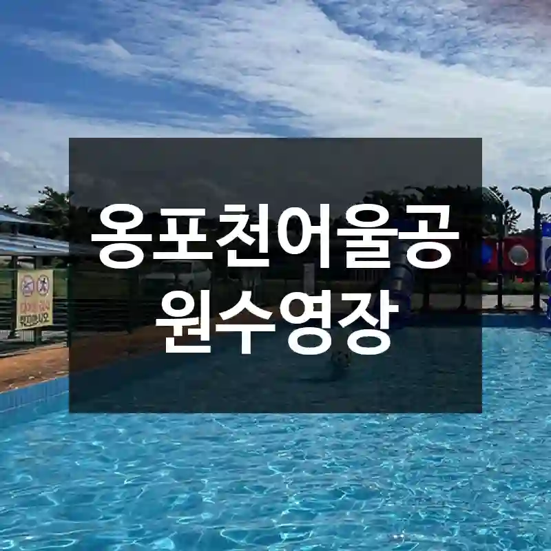 옹포천어울공원수영장