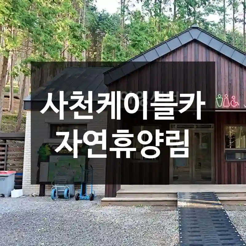사천케이블카 자연휴양림
