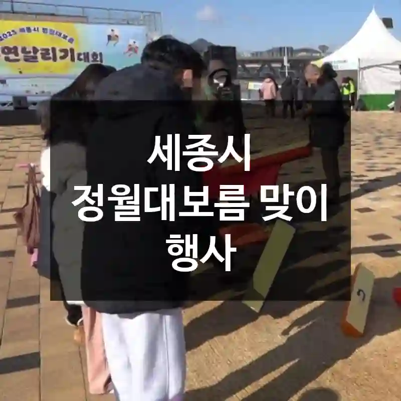 세종시 정월대보름 맞이 행사